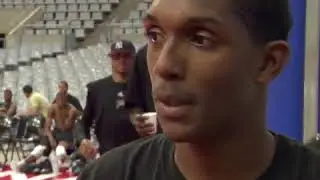 Lou Williams gets the rookie treatment from Allen Iverson and Chris Webber