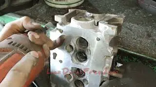 cara memperbaiki cylinderhead keropos #aluminumwelding
