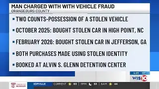 Orangeburg man charged after using stolen identity to purchase vehicles