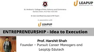 Entreprenuership - Idea to Execution | Leap Up