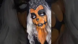 Pumpkin Queen Halloween Makeup Look #shorts