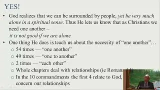 2023 04 16 AM - It Is Not Good ( Genesis 2:18-23 )