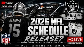 Raiders Just Got Their 2026 Schedule | This Could Be HUGE 🔥