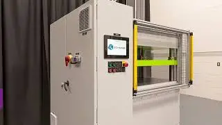 Electric Servo Cutting Press by Freeman Schwabe for Clean Room Manufacturing