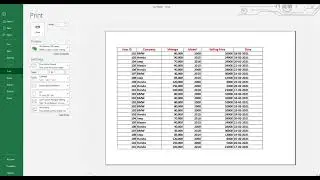 How to print title or heading on every page using print titles option in MS Excel?
