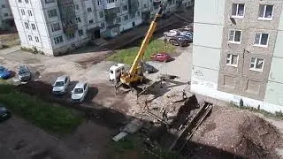 Работы во дворе 20