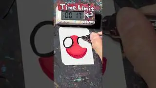 【ASMR】Drawing RED in 40 Sec