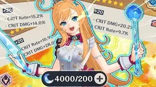 I SPENT 4000 RESIN to get the MOST BROKEN ESCOFFIER | Genshin Impact