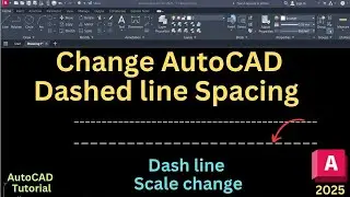 How to change scale of dashed line in AutoCAD 2025 |  AutoCAD linetype scale