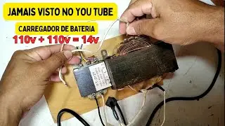 Como fazer carregador de bateria sem Precisar modificar Trafo Resultado Garantido Rápido
