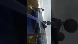 Видео с места жесткой посадки Ан-28 в Томской области. Самолет перевернут! все остались в живых