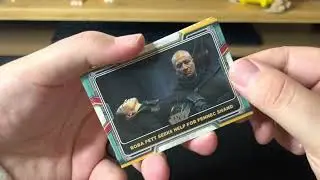 First Opening of Topps Book Of Boba Fett Hobby Box Season 1!! Dope /10 Grogu pull!!!