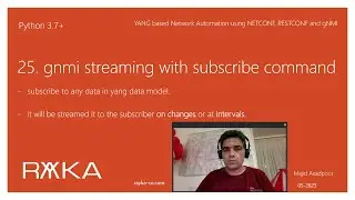 25. gnmi streaming with subscribe command