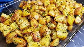 The BEST Crispy Oven Roasted Potatoes | Lemon Pepper Herb Roasted Potatoes