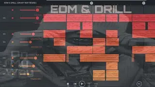 EDM X DRILL on fl studio mobile | Alan walker "On my way" remix