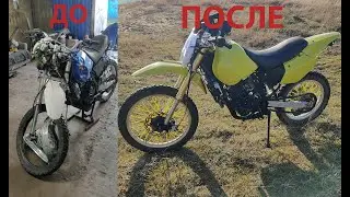Восстановил мотоцикл после аварии на котором разбился друг...