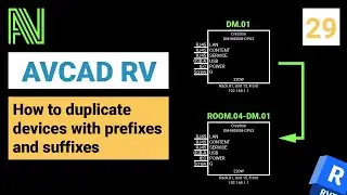 AVCAD RV - AVCAD for Revit -  How to duplicate devices with prefixes and suffixes