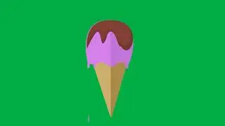 Animated Ice Cream Green Screen