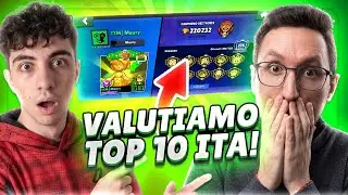 I RATE THE TOP 10 ITA WITH THE FIRST IN ITALY - Brawl Stars ita