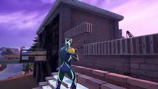 Trick shot with makeshift pistol