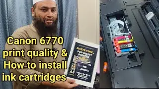 Canon 6770 printer|How to install ink cartridges in canon 6770