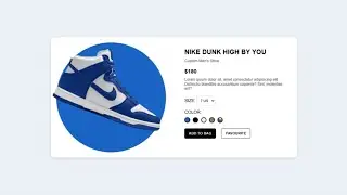 How to Create a Modern Product Card UI | HTML, CSS & JavaScript Tutorial