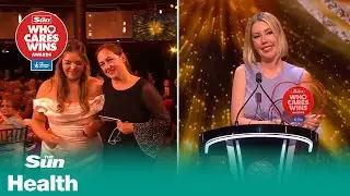 Katherine Ryan presents Best Midwife award at Who Cares Wins 2023