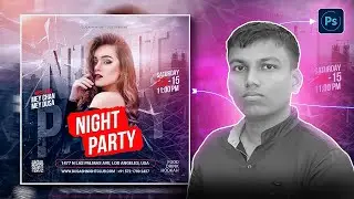 Night Party Social Media Post | Instagram Post Design | Client File Ready | Ads Banner Design