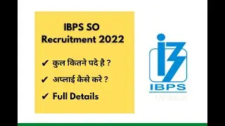 IBPS so notification 2022 | IBPS recruitment 2022 apply online