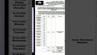dsssb ldc 44/21 Exam Date 2022 Official  