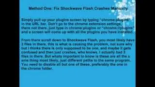 How To Fix Shockwave Flash Crashes in Google Chrome