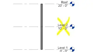 Level datum invisible in section view in revit