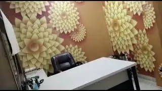 3D China wallpaper livingroom | office design