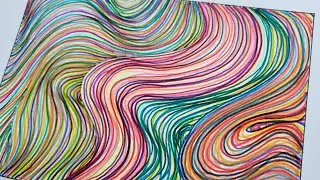 Draw LINES to deal with STRESS ■SIMPLE MEDITATION■