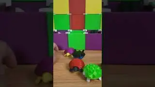 😄 3D PRINTED SQUISHY TURTLES IN A HALF SHELL 😒
