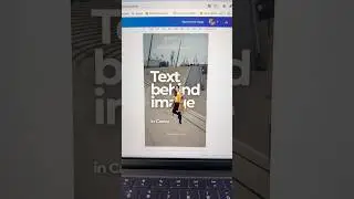 Canva Tutorial to put text behind images using - in 1 min