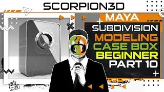 SUBDIVISION MODELING IN MAYA - CASE BOX PART 10