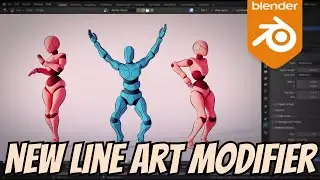 New Procedural Line Art Modifier For Blender