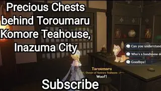 Genshin Impact - Inazuma City Chests Guide:Precious Chests behind Toroumaru Komore Teahouse, Inazuma