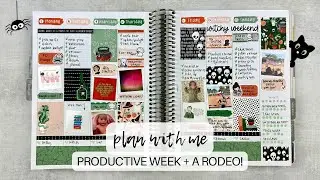 PLAN WITH ME | a productive week + working the rodeo! | #makselifeplanner | oct. 7-13