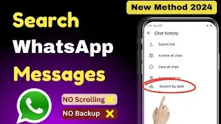 How to search WhatsApp message by date | Find old WhatsApp message by date || UR • Cristiano