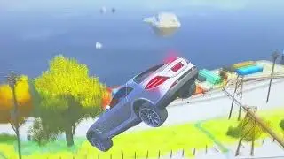 GRAND THEFT AUTO IV EFLC SLR MCLAREN CRASH TESTING HD