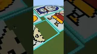 Minecraft satisfying video (Saitama pixel art) #shorts