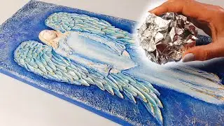 ALUMINIUM Foil Angel - Homemade Materials / Easy 3D TEXTURE! | AB Creative Tutorial