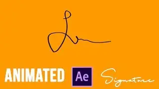 How to make animated signature | Handwriting - Aftereffect