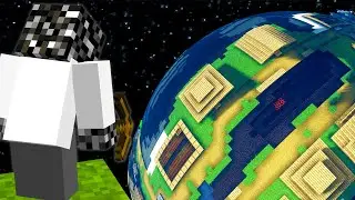 I Survived 100 Days in a SPHERICAL WORLD in Hardcore Minecraft