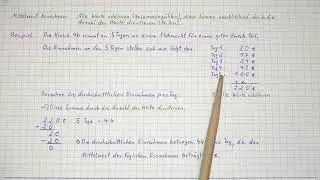 Mittelwert berechnen (Grundschule 4. Klasse)