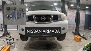 замена втулки и шаровой опоры верхних и нижних рычагов -рулевая тяга ..... Nissan Armada