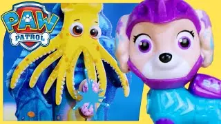 Aqua Pups Stop Sticky Sea Snacks | PAW Patrol | Toy Play for Kids