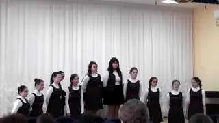 Ансамбль старших классов. Русская народная песня "Зимний вечер"